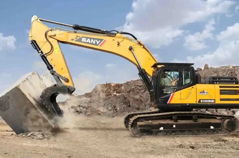 Excavatrice Sany SY390HD ROCKMACHINE